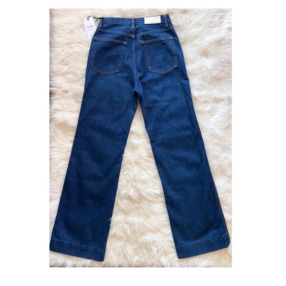 New! Re/Done '70s Pocket High Waist Wide Leg Jeans - Picture 6 of 8